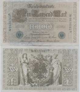 enlarge picture  - Geldnote 1910-1922 DR 1T