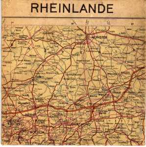 greres Bild - Landkarte Rheinlande 1946