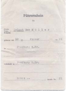 greres Bild - Fhrerschein 1953 Freibur