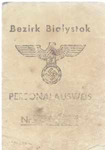 enlarge picture  - id Bialystok German 1942