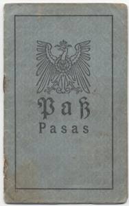 gr��eres Bild - Ausweis Pa� Litauen  1917