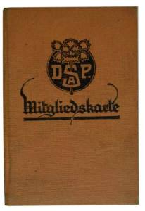greres Bild - Mitgliedsbuch DSAP   1929