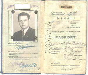enlarge picture  - passport Romania German