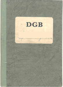 enlarge picture  - membership card DGB 1963