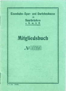 greres Bild - Mitgliedsbuch Reichsbahn