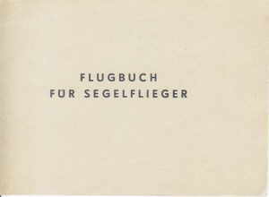 greres Bild - Flugbuch Segelflug   1960