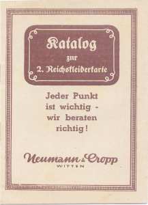 enlarge picture  - rationing clothes German