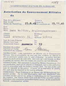 enlarge picture  - travel permit French