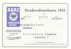 enlarge picture  - car servicecard ADAC