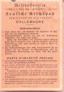 gr��eres Bild - Ausweis Post 1941-1944