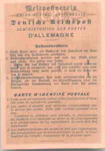 gr��eres Bild - Ausweis Post 1944-1947