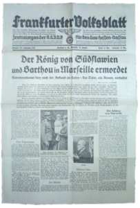 enlarge picture  - news paper Frankfurt