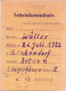 greres Bild - Fhrerschein DDR GST 1956