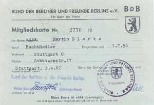 enlarge picture  - membership card Berlin