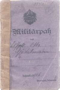greres Bild - Wehrpass Frankfurt   1916