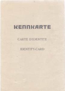 gr��eres Bild - Ausweis Kennkarte    1947