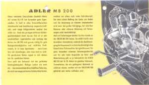 enlarge picture  - brochure motorbike Adler
