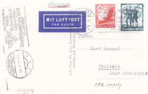enlarge picture  - postcard airmail NSKK