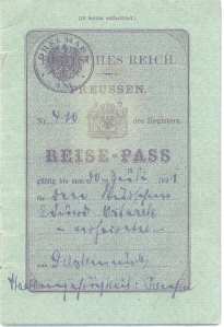enlarge picture  - passport Prussia Geestem.