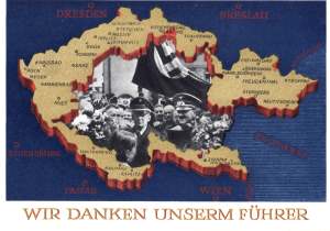 Sonderpostkarte Anschluss des Sudetenlands