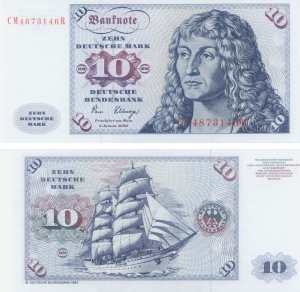 greres Bild - Geldnote 1963-1995 BRD 10