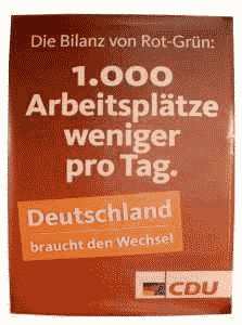 gr��eres Bild - Wahlplakat 2005 CDU  2005