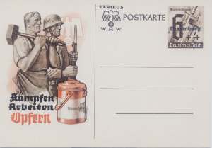 enlarge picture  - postcard winteraid German