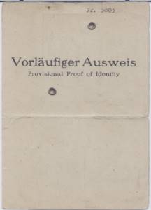 greres Bild - Ausweis Helmstadt    1945