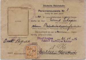 gr��eres Bild - Ausweis Deutsche Reichsba
