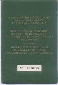 gr��eres Bild - Ausweis Reisepa� BRD 1950