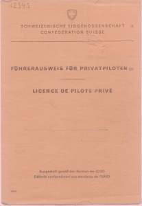 enlarge picture  - pilot licence Swiss