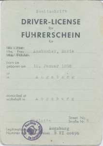 enlarge picture  - driving licence Augsburg