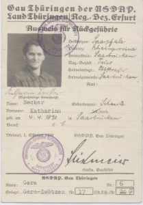 gr��eres Bild - Ausweis R�ckgef�hrte 1939