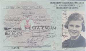 gr��eres Bild - Ausweis Immigration USA J