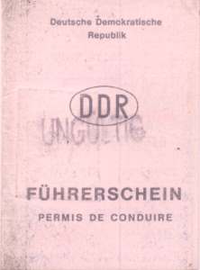 gr��eres Bild - F�hrerschein DDR 1982