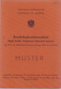 enlarge picture  - pilot licence Austria