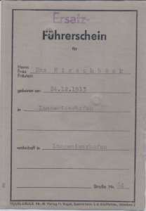 enlarge picture  - driving licence Vilshofen