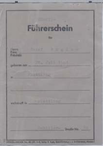 greres Bild - Fhrerschein 1963 Deggend