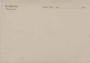 gr��eres Bild - Postkarte Reichstag Abgeo