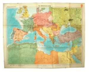 enlarge picture  - map mediterranean sea