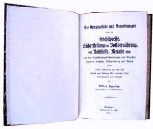 gr��eres Bild - Buch Rationierung    1915