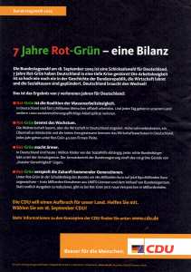 gr��eres Bild - Wahlzettel 2005 CDU Bund