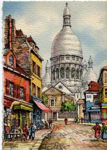enlarge picture  - postcard Paris France