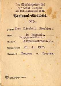 enlarge picture  - id card German 1942