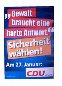 enlarge picture  - election poster CDU 2008