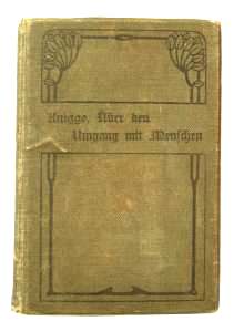 gr��eres Bild - Buch Benimm Knigge 1900