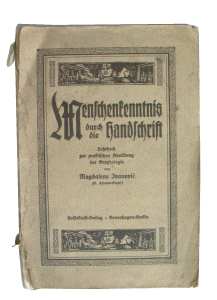 gr��eres Bild - Buch Grafologie      1916