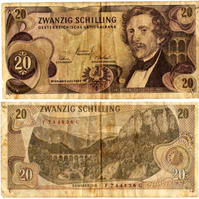 greres Bild - Geldnote sterreich  1967