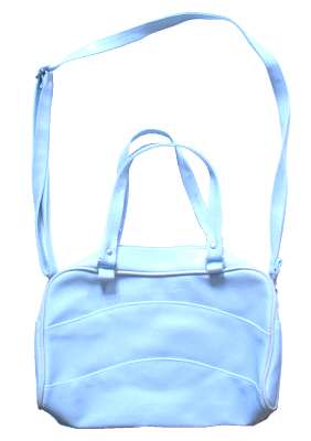 gr��eres Bild - Handtasche Leder blau
