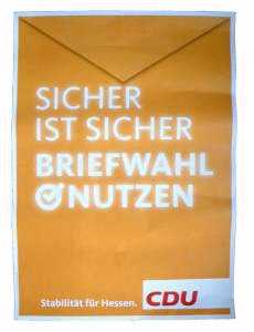 greres Bild - Wahlplakat 2009 CDU  Land